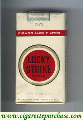 Lucky Strike 20 Cigarrilos Filtro Largo De Lujo 100s cigarettes soft box
